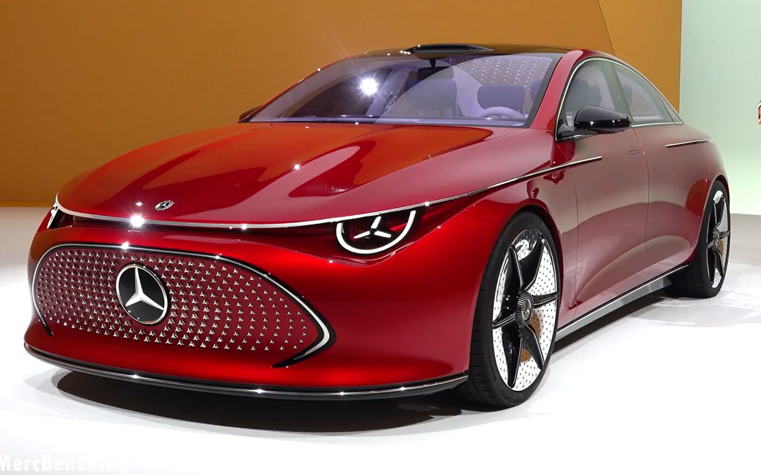 静态实拍全新梅赛德斯-奔驰cla概念车,新车外观,内饰以及技术亮点介绍