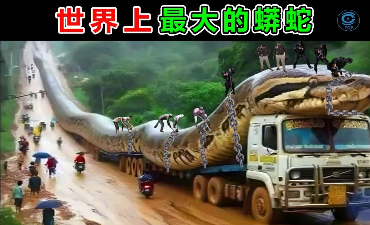 如果不是被镜头捕捉到你绝对不会相信,人们捕捉到了世界上最大的蛇,9