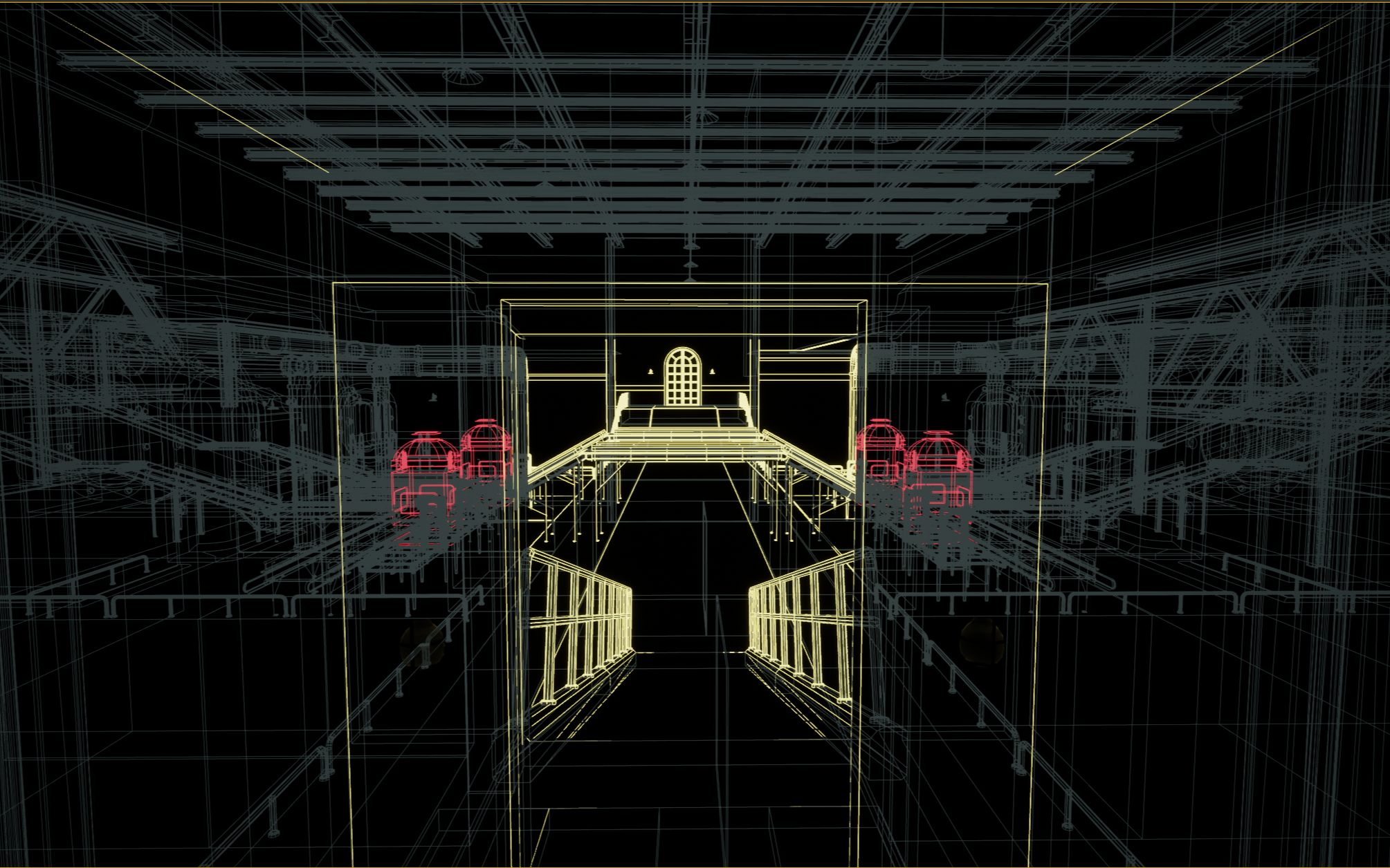 独创---ue4透视全息效果