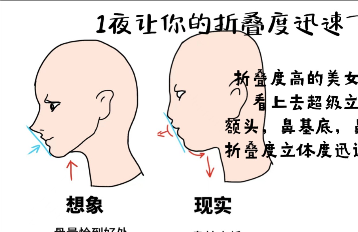 【折叠度迅速起飞】五官扁平瞬间改造|一秒拥有折叠度超高的小脸|瞬间感觉脸被推起来☆哔哩哔哩bilibili