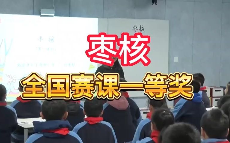 《枣核》公开课优质课 新课标 部编小学语文三下哔哩哔哩bilibili