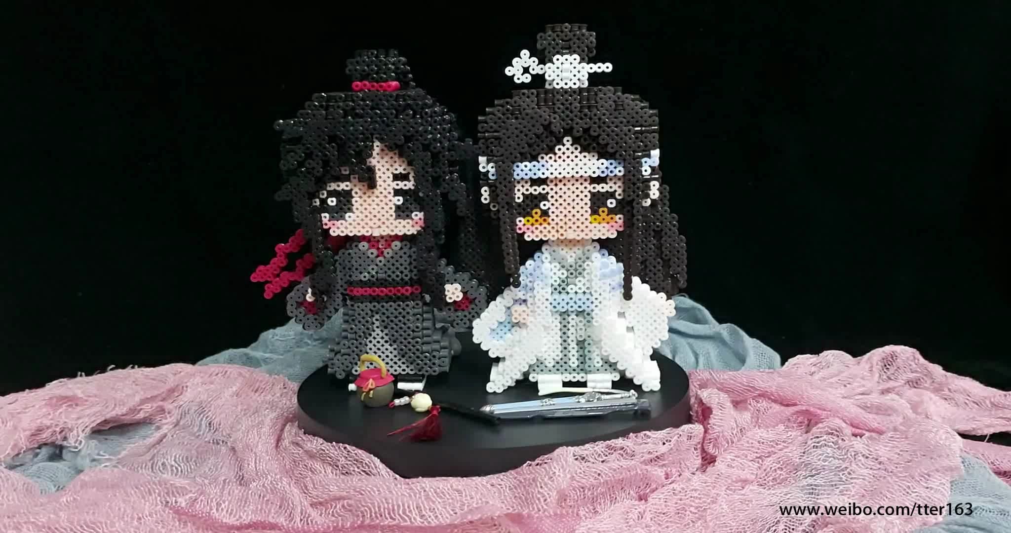 魔道祖师q忘羡立体拼豆