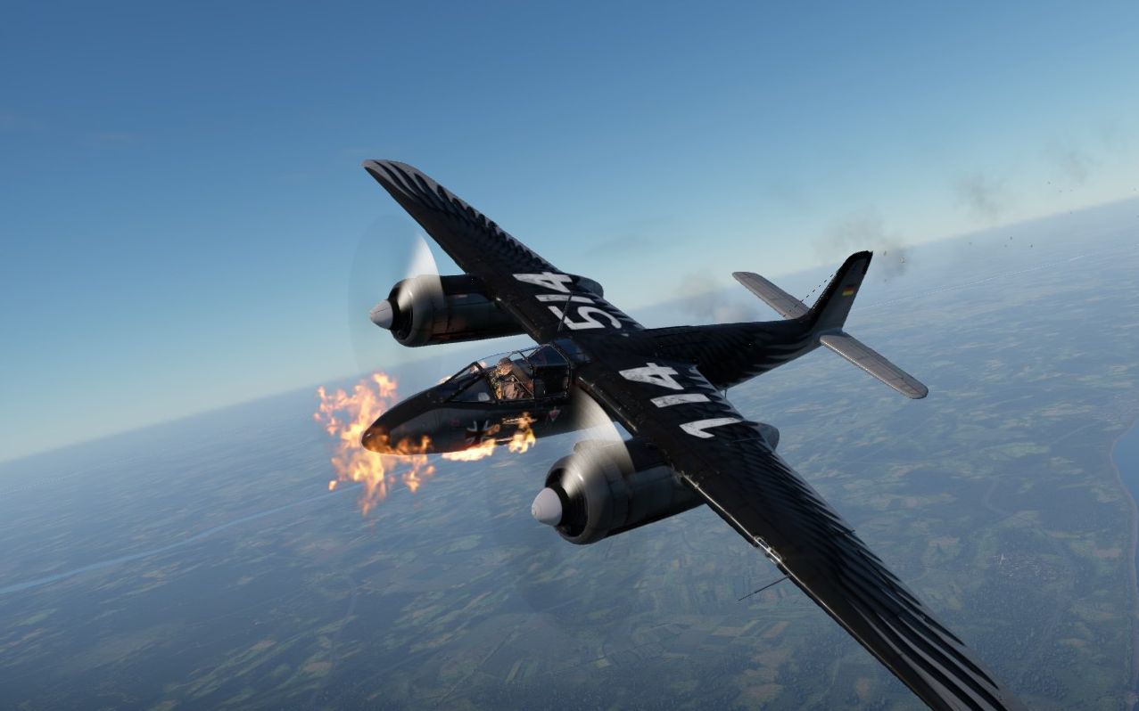 【战争雷霆】mk108杀头炮,ta-154对头五杀