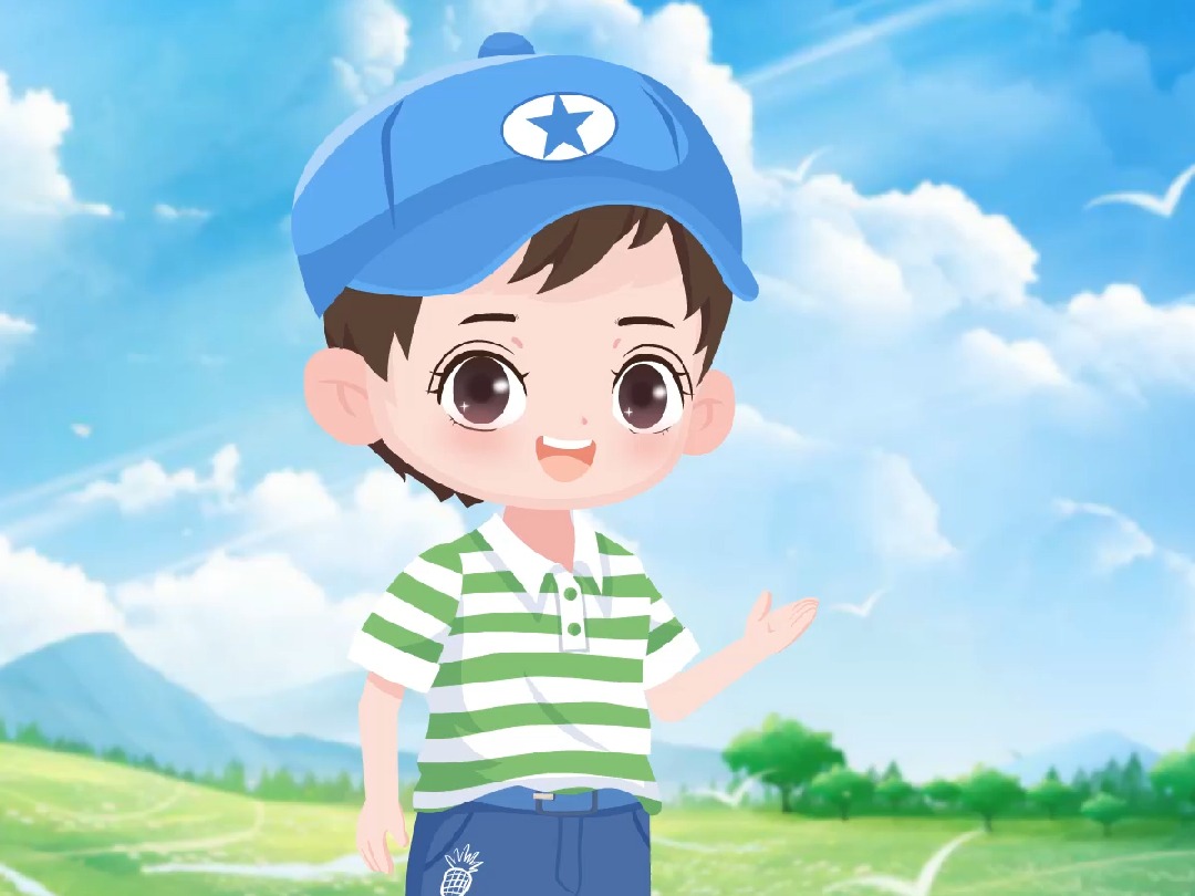 原创小男孩学生人物形象微课素材透明背景定制二维动画