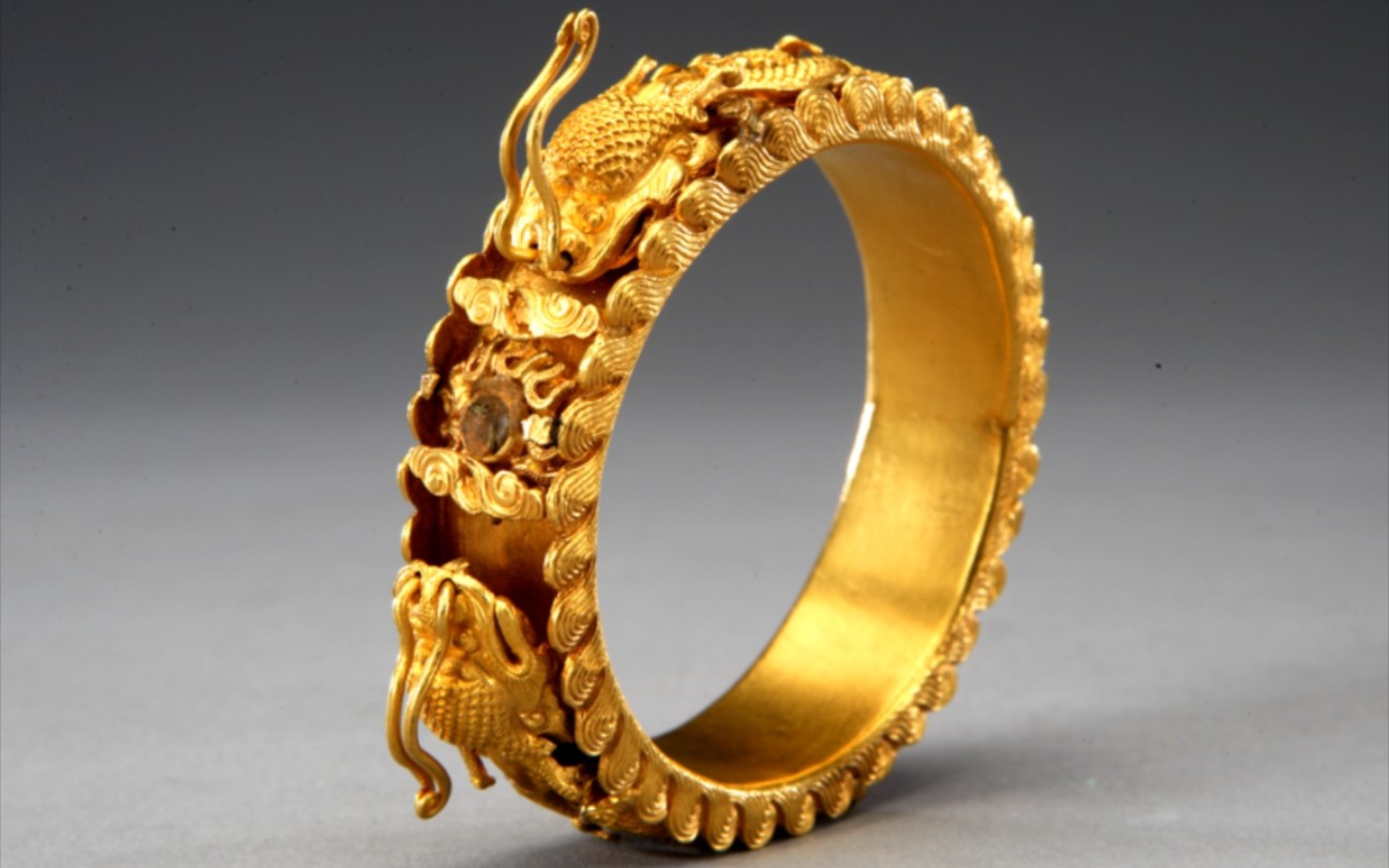 龙年故宫龙元素首饰 古代文物 发簪 耳坠 手镯