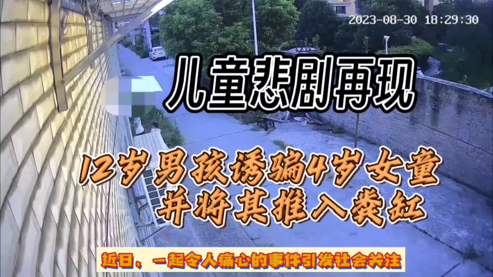 儿童悲剧再现:4岁女童被12岁男孩残忍杀害