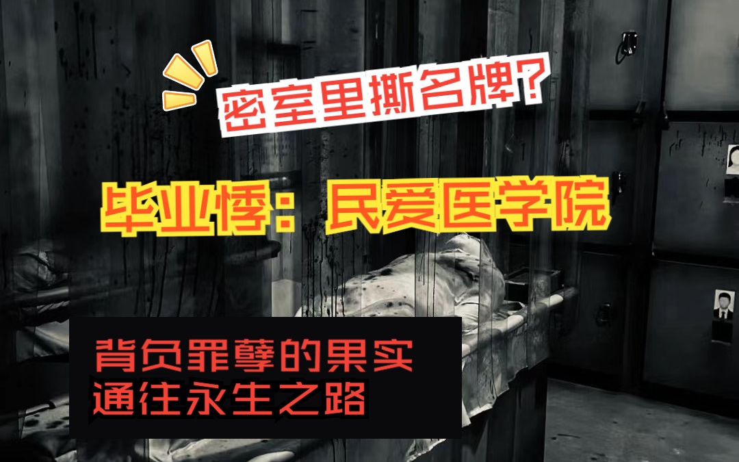 [图]【民爱医学院】密室里面撕名牌｜团队互相猜疑要解散？是朋友？是敌人？｜解谜推理｜超长单线...