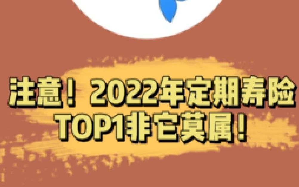 2022年的定期寿险市场哪款产品是榜首呢?哔哩哔哩bilibili