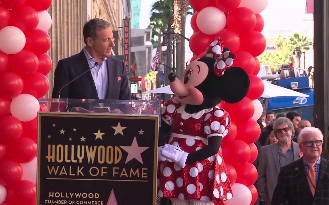 【迪士尼世界】米妮老鼠登上好莱坞星光大道Minnie Mouse Receives a Star on The Hollywood Walk of Fame哔哩哔哩bilibili