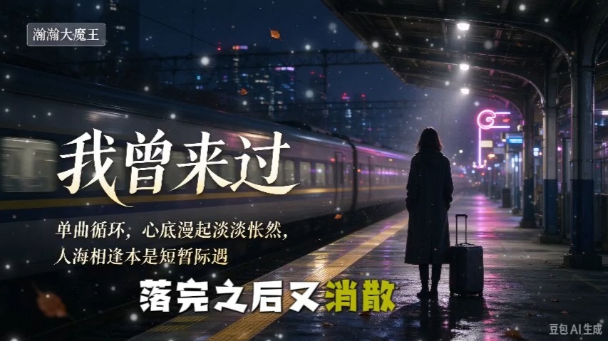 单曲循环《我曾来过》，心底漫起淡淡怅然！人海相逢本是短暂际遇