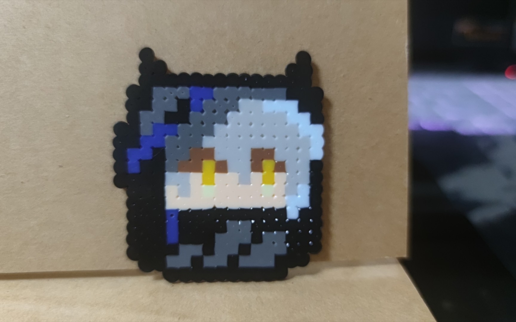 拼豆 明日方舟 傀影 是可爱猫猫!