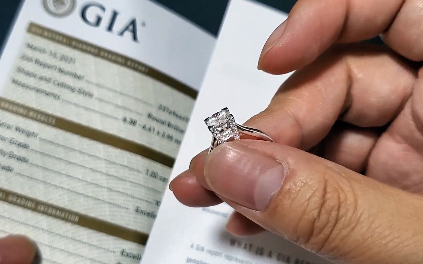 【惟悦坊】harry winston海瑞温斯顿pt950铂金hw logo系列1克拉圆形