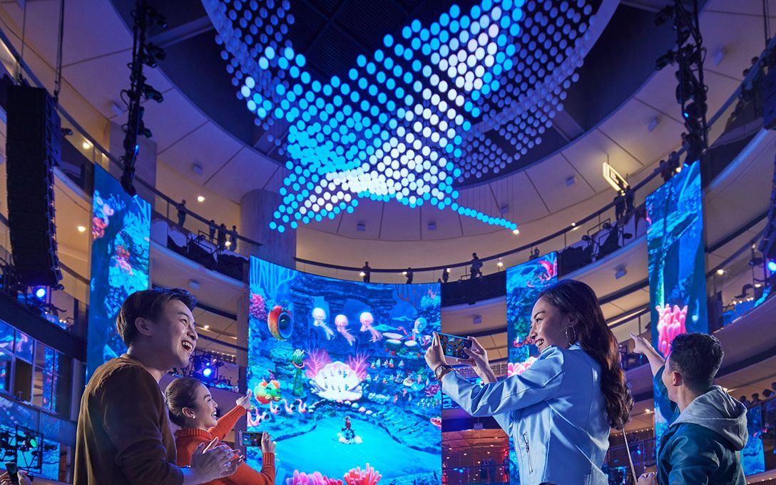 飞鸟……星辰……云顶商城灯光秀,马来西亚