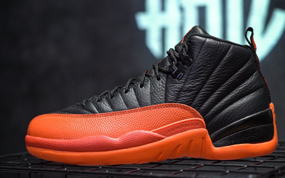 aj12 air jordan 12 "brilliant orange" 橘黑