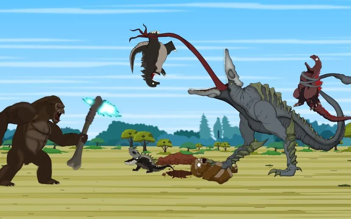 小传奇与小新酱的鸡腿被偷,他们对着骷髅巨蜥的山洞释放高温火焰_哔哩