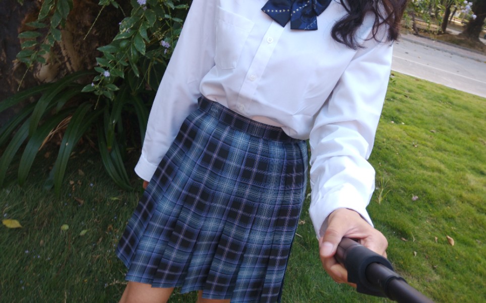 梗豆物语制服馆莫城jk开箱上身效果