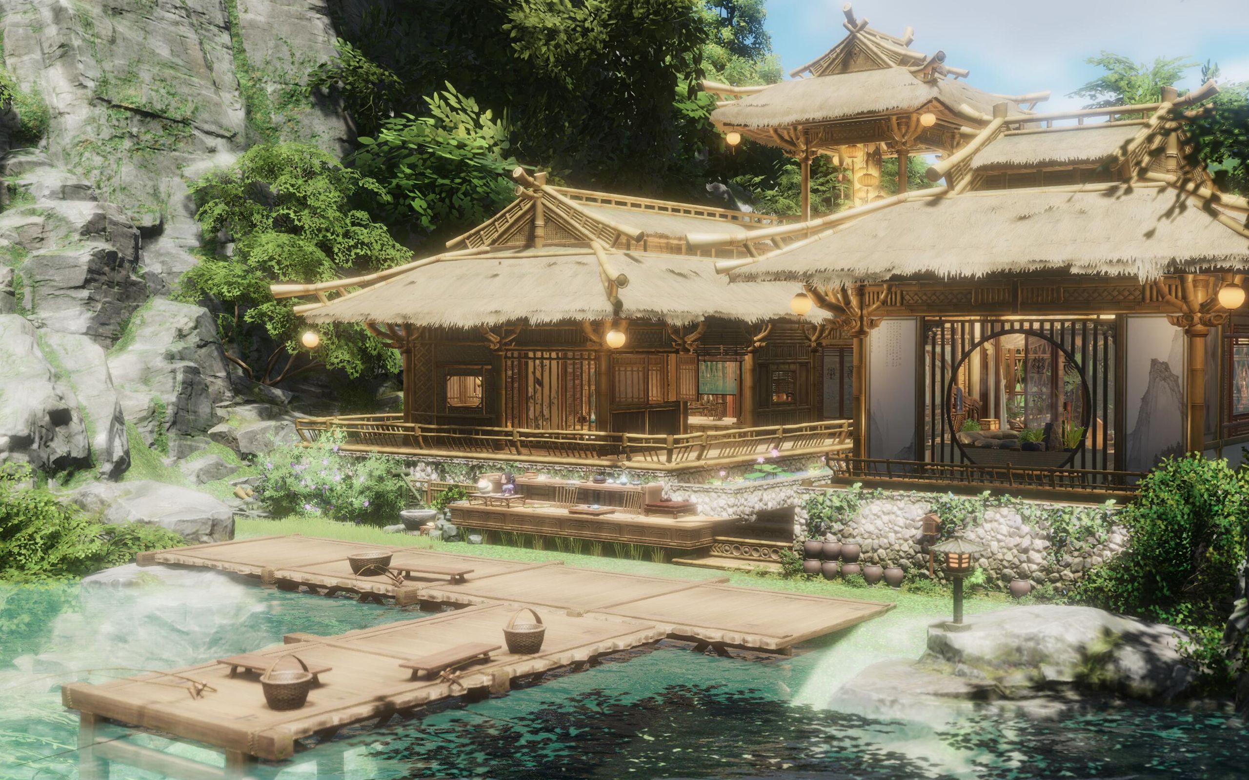 剑网3家园1280㎡归庐丨田园隐居丨展示