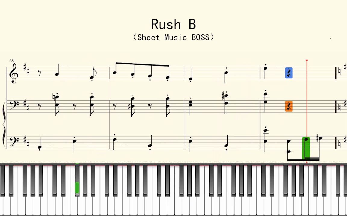 [图]钢琴谱：Rush B（Sheet Music BOSS）