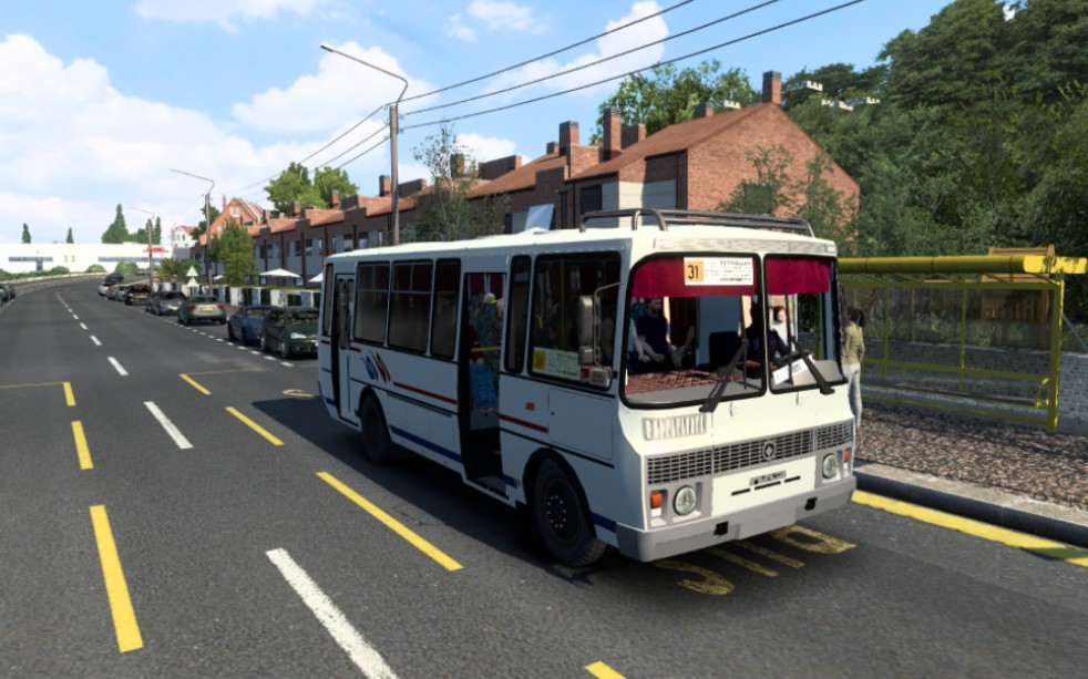 欧卡2驾驶俄罗斯paz-4234小巴在乌托邦客运