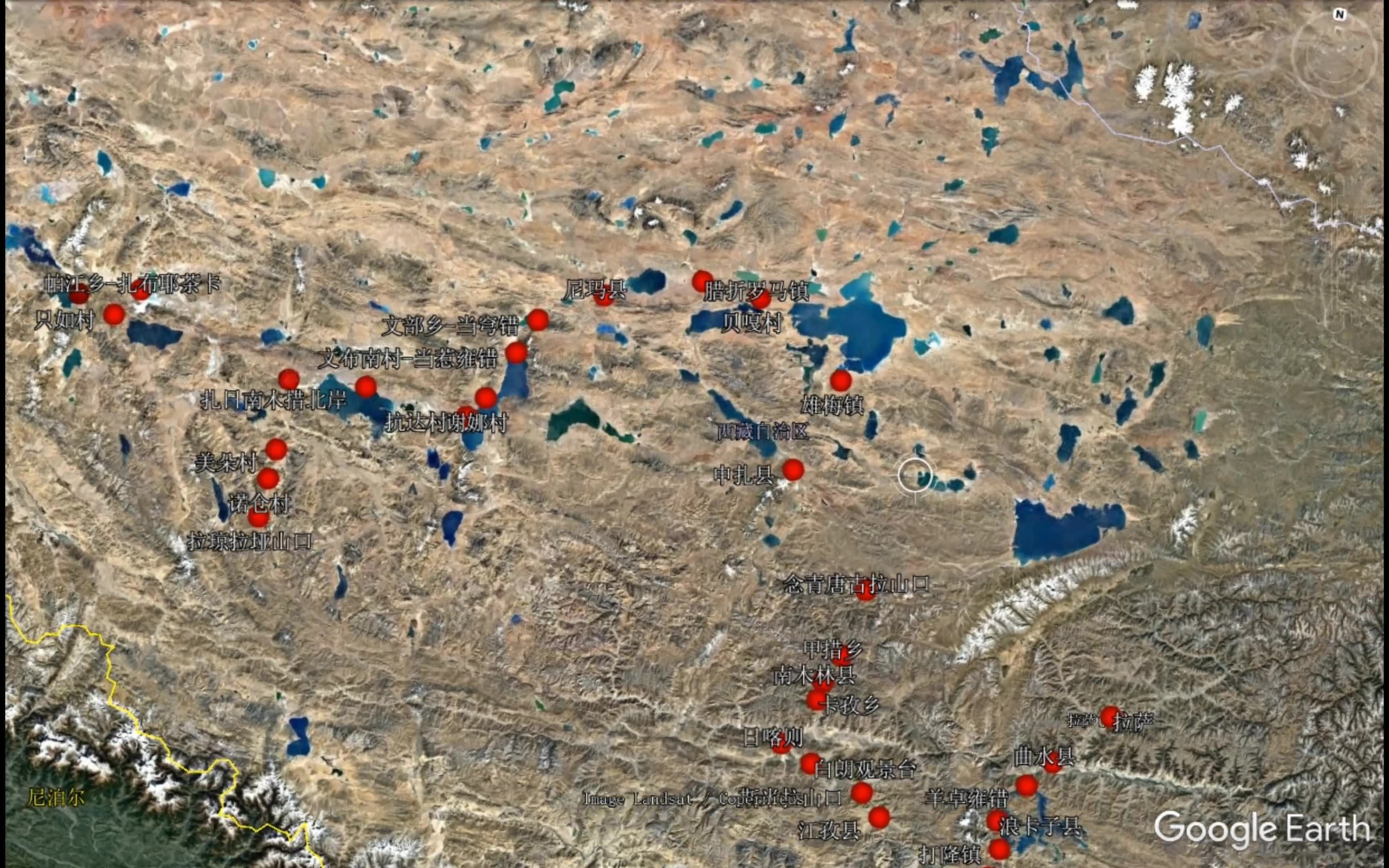 [图]跟着徐云流去翻山越岭-阿里中线之一错再错（地图视角）