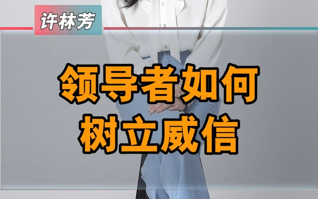 领导者如何树立威信哔哩哔哩bilibili