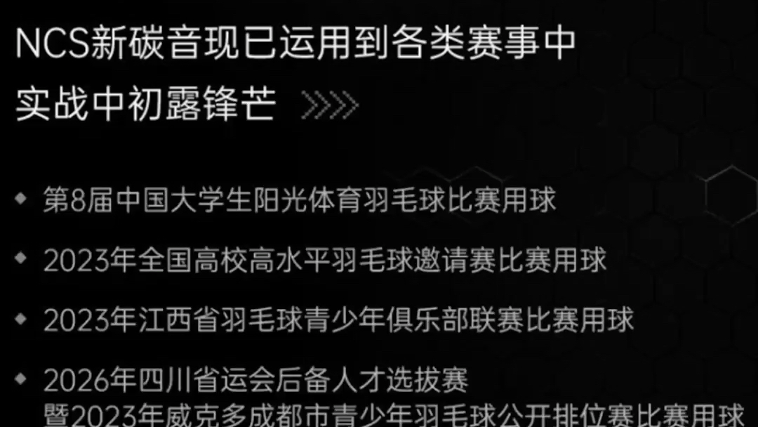 威克多羽毛球8年技术沉淀,千百次实验无数次模拟力学分析和产品调校荣获多项发明专利的人造羽毛球新科技NCS新碳音 成为羽球新选择#威克多#羽毛球...