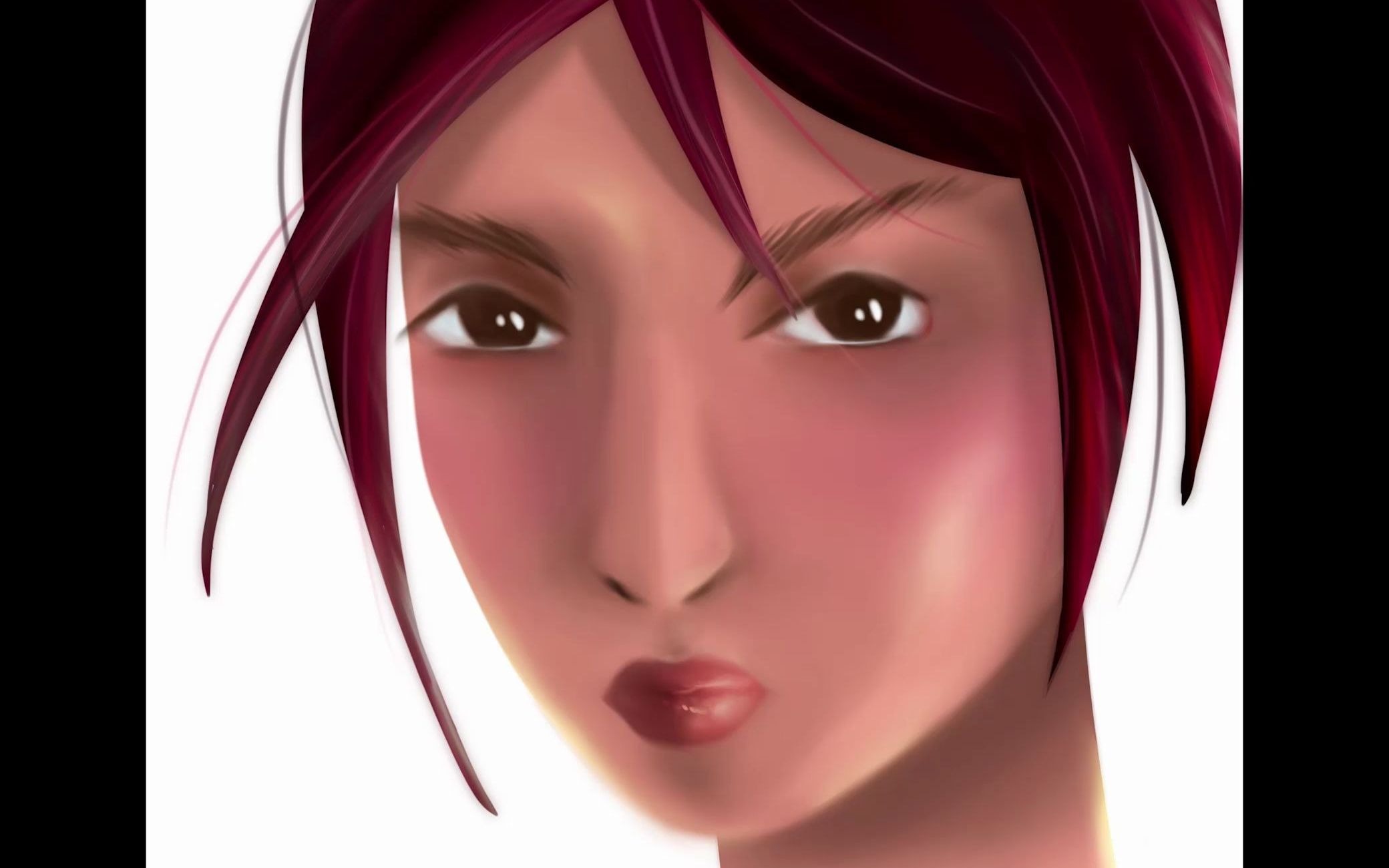 【procreate绘画】ipad绘图人物头像脸部五官厚涂色块起稿手绘板绘