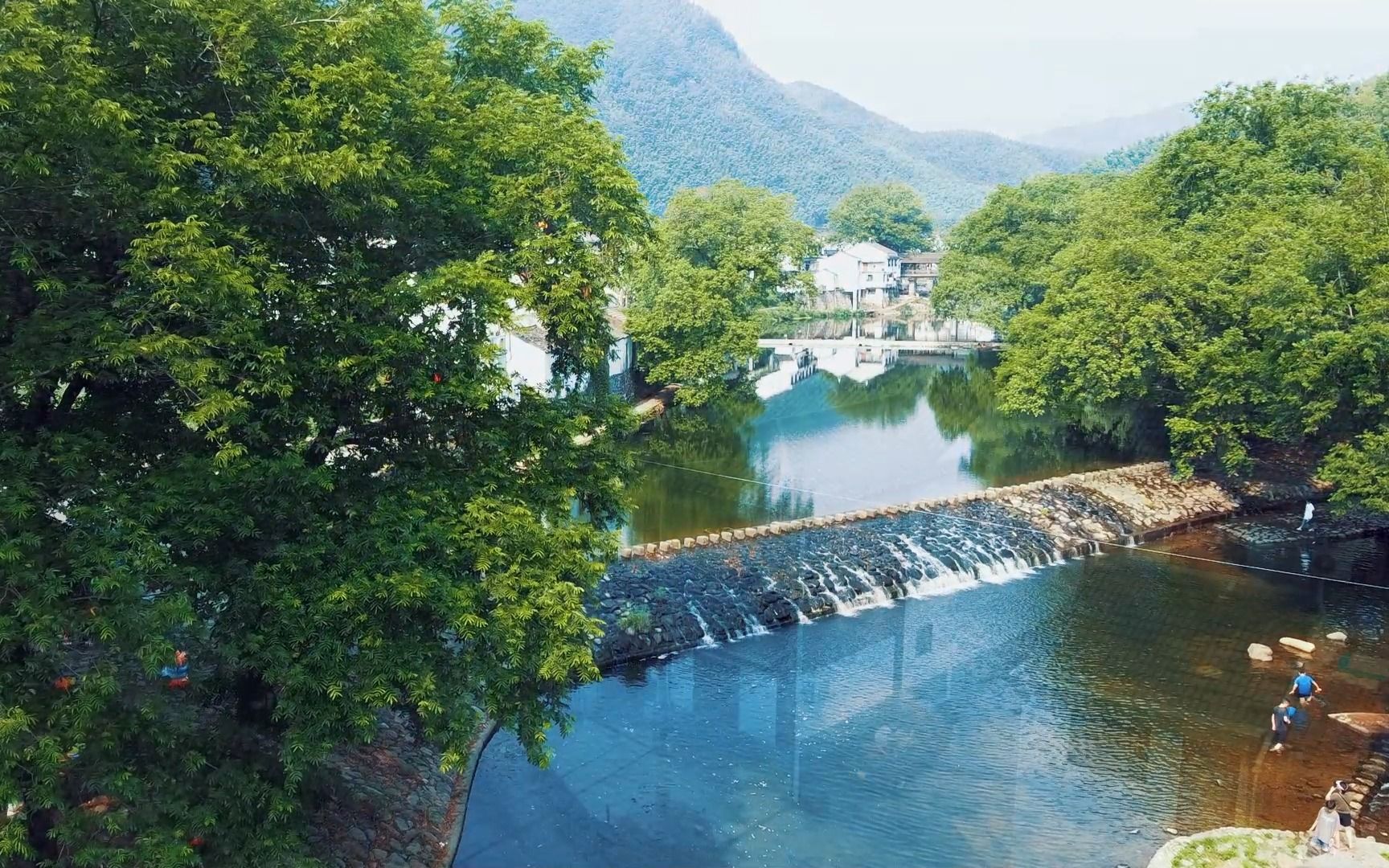 mini2初次作业,航拍宁波余姚夏日经典避暑胜地-中村