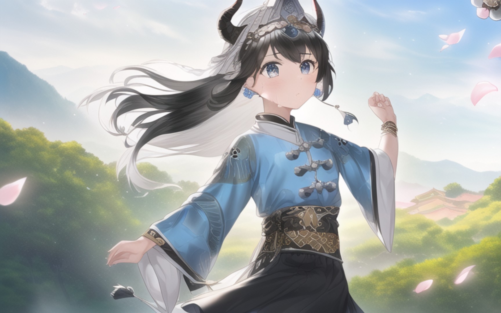 novel ai 一键召唤苗族美少女