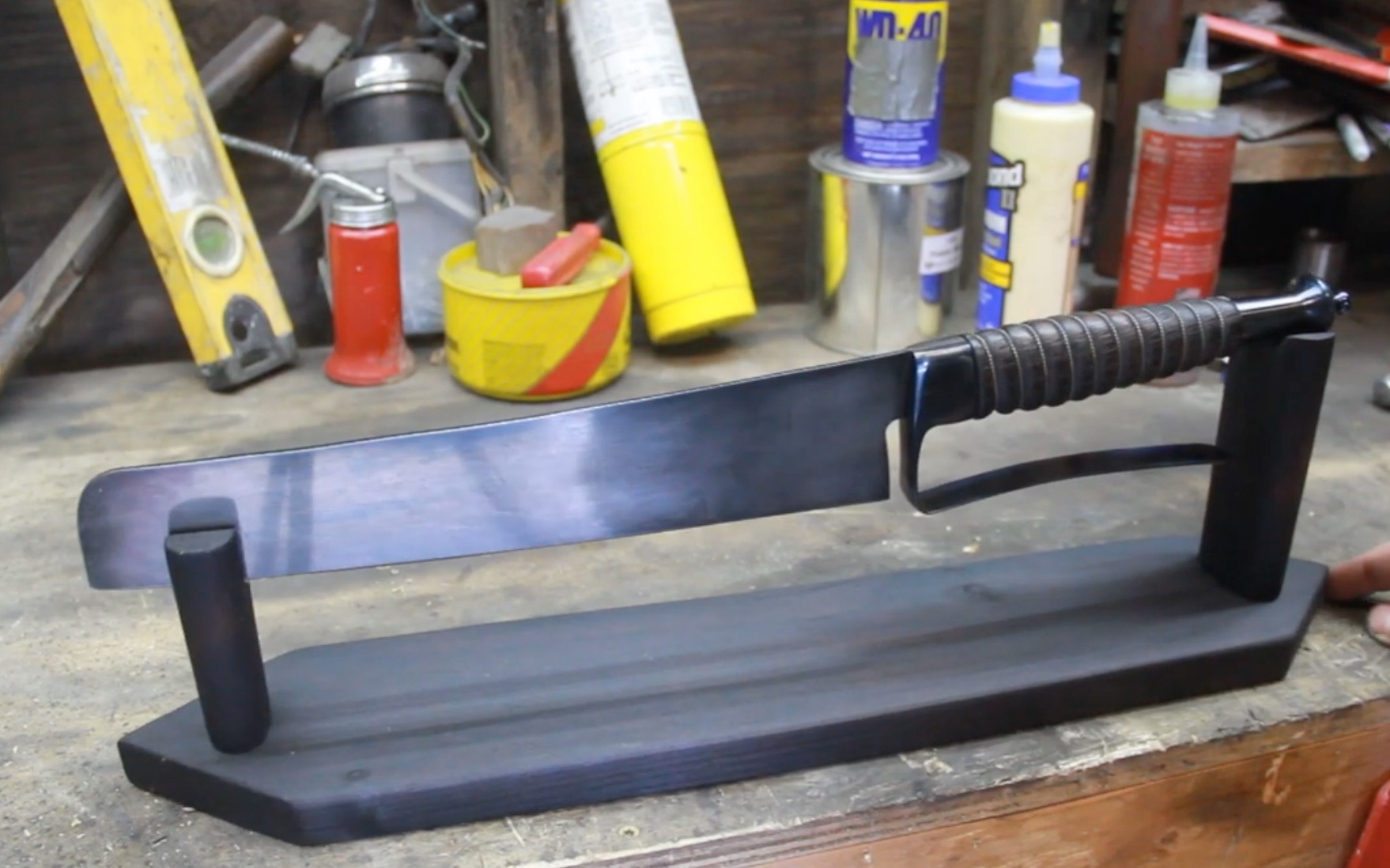 大长刀带护手的切肉刀