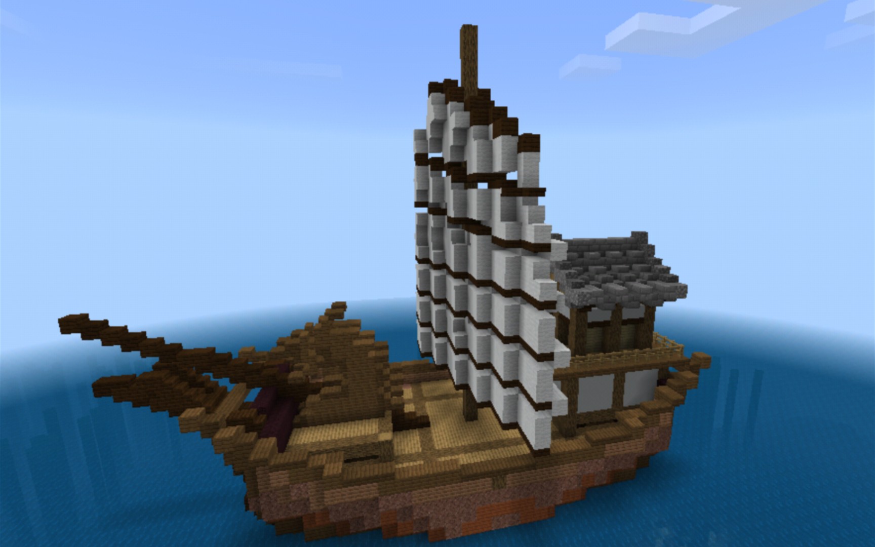 新年新挑战——我的世界模块化帆船教程第五期(中式?