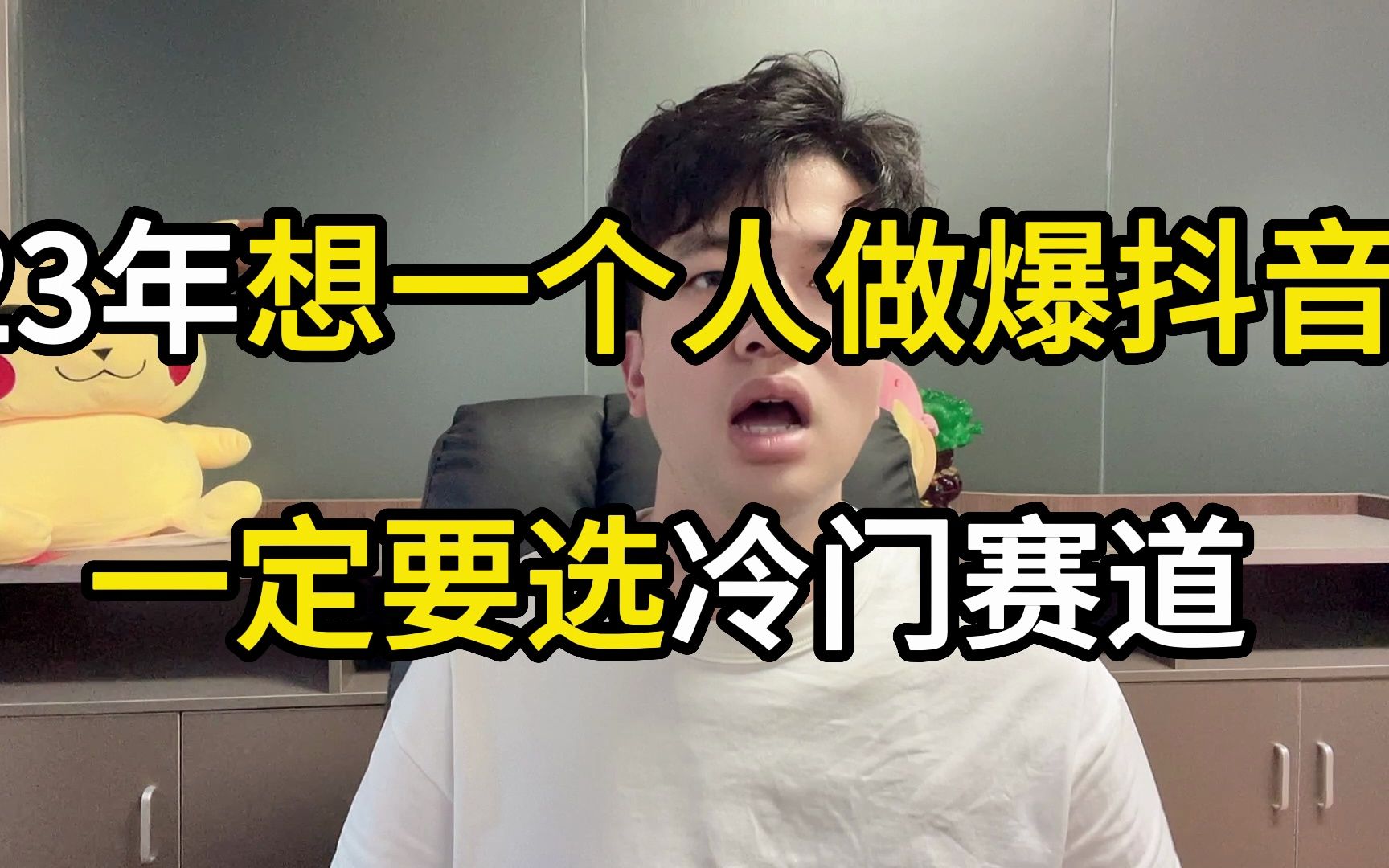 23年想一个人做爆抖音,一定要选冷门赛道,视频才会有播放哔哩哔哩bilibili