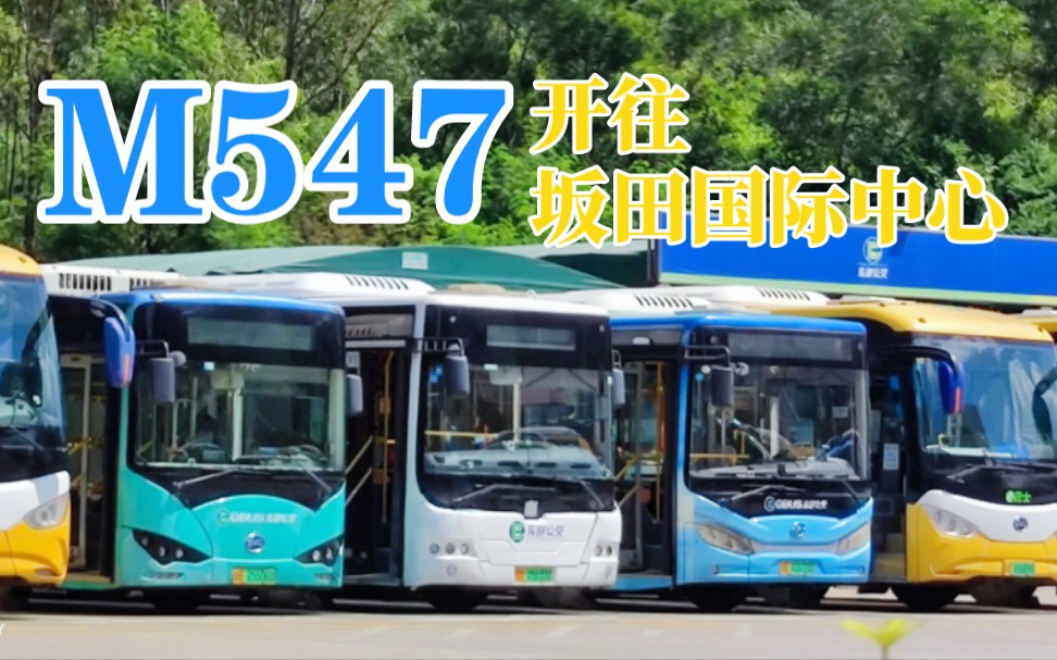 「电虫站站乐」M547——坂田国际中心总站哔哩哔哩bilibili