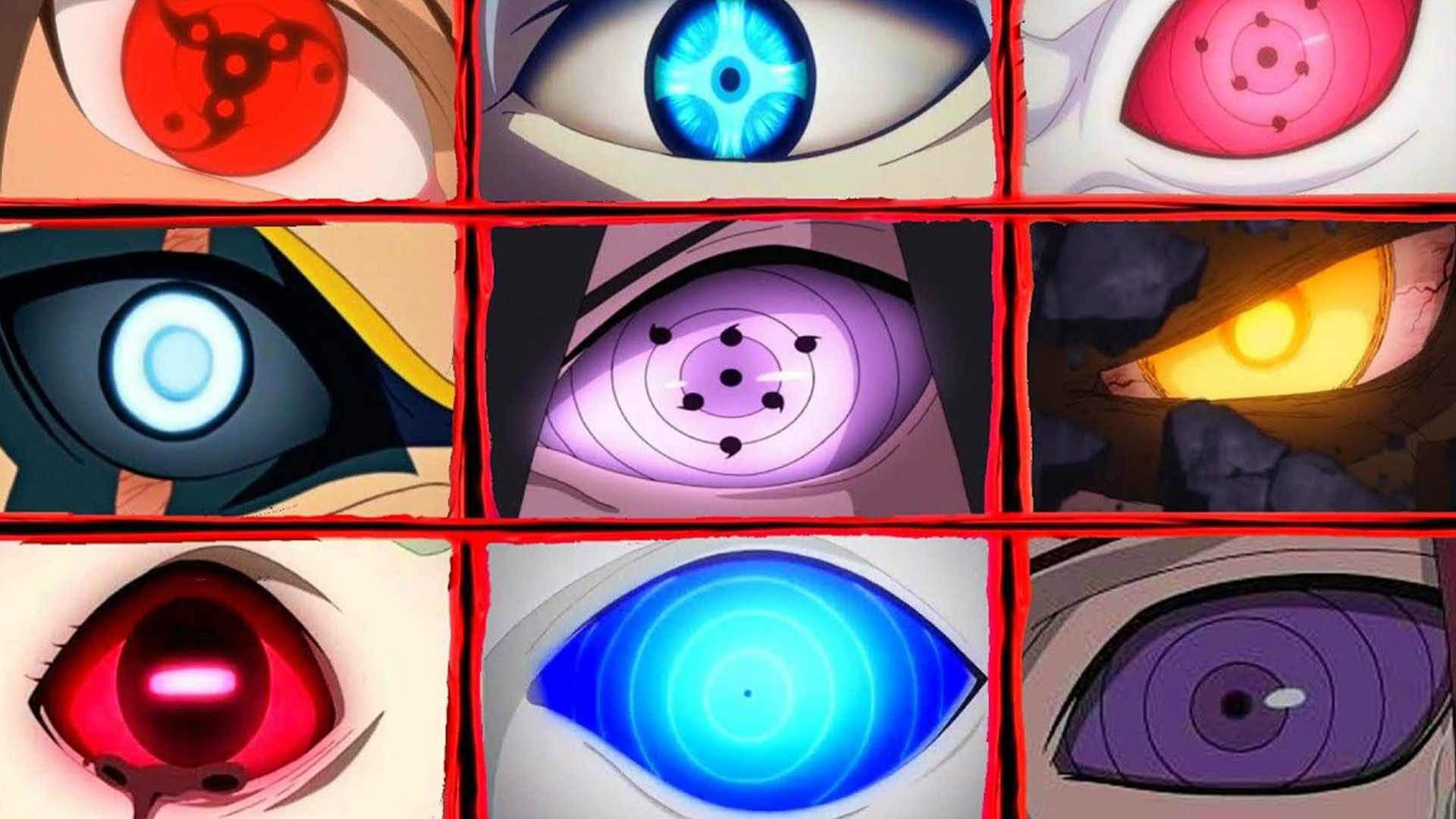 火影忍者:整个忍界出现过的十种眼睛!你认为哪种瞳术更胜一筹?