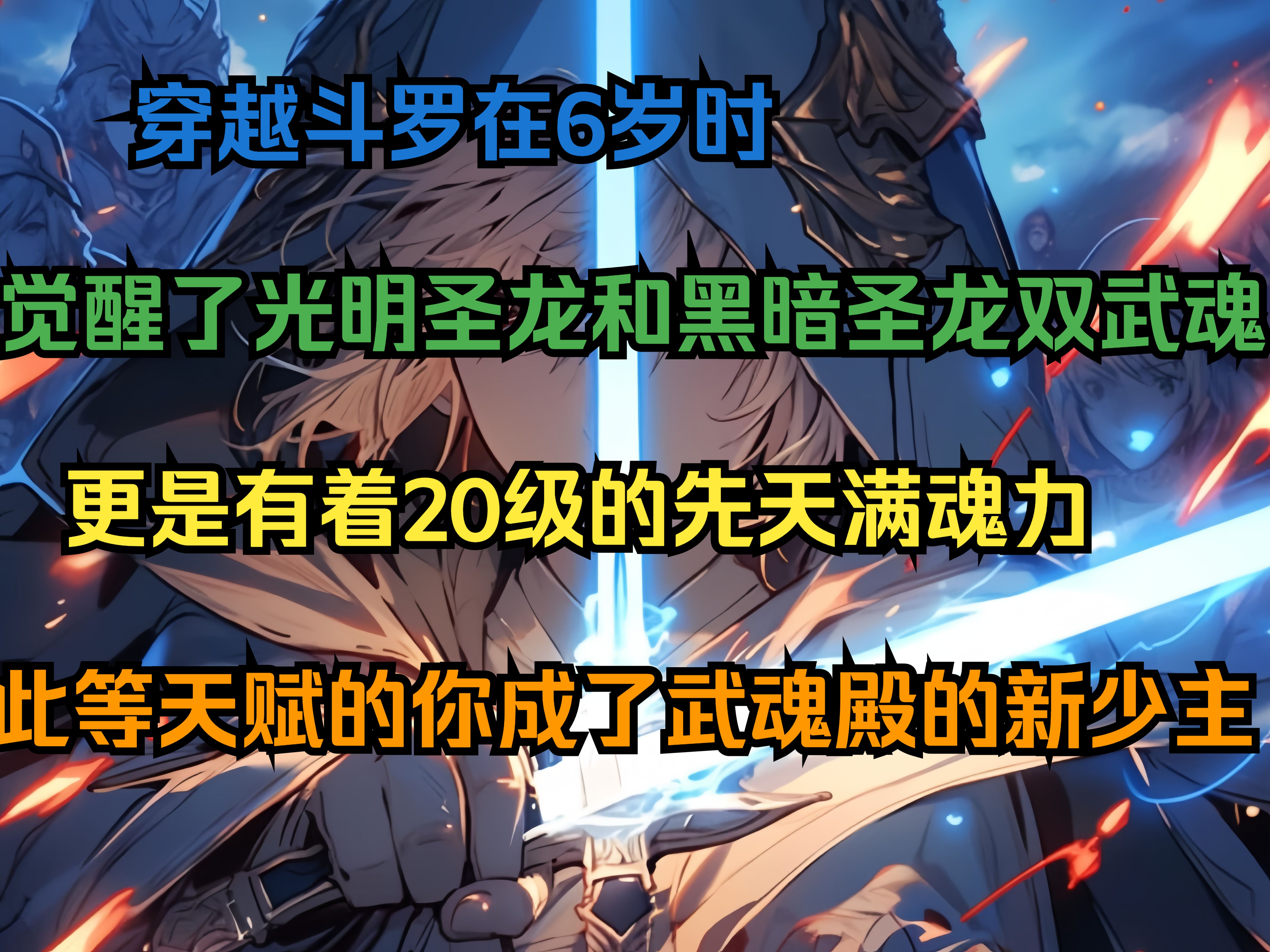 穿越斗罗在6岁时,觉醒了光明圣龙和黑暗圣龙双武魂,更是有着20级的