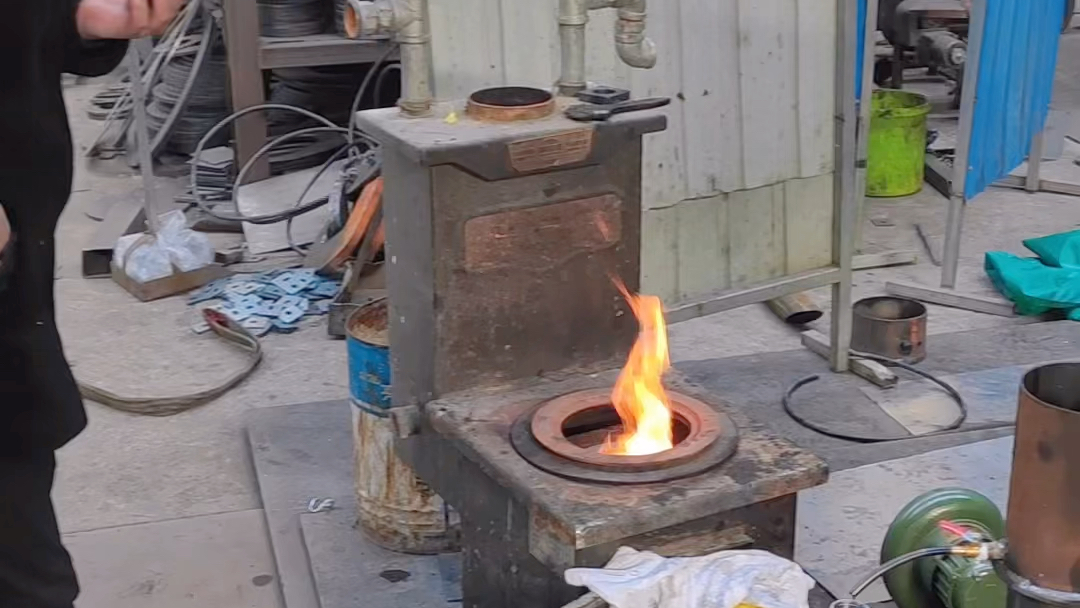 自制暖气炉图片