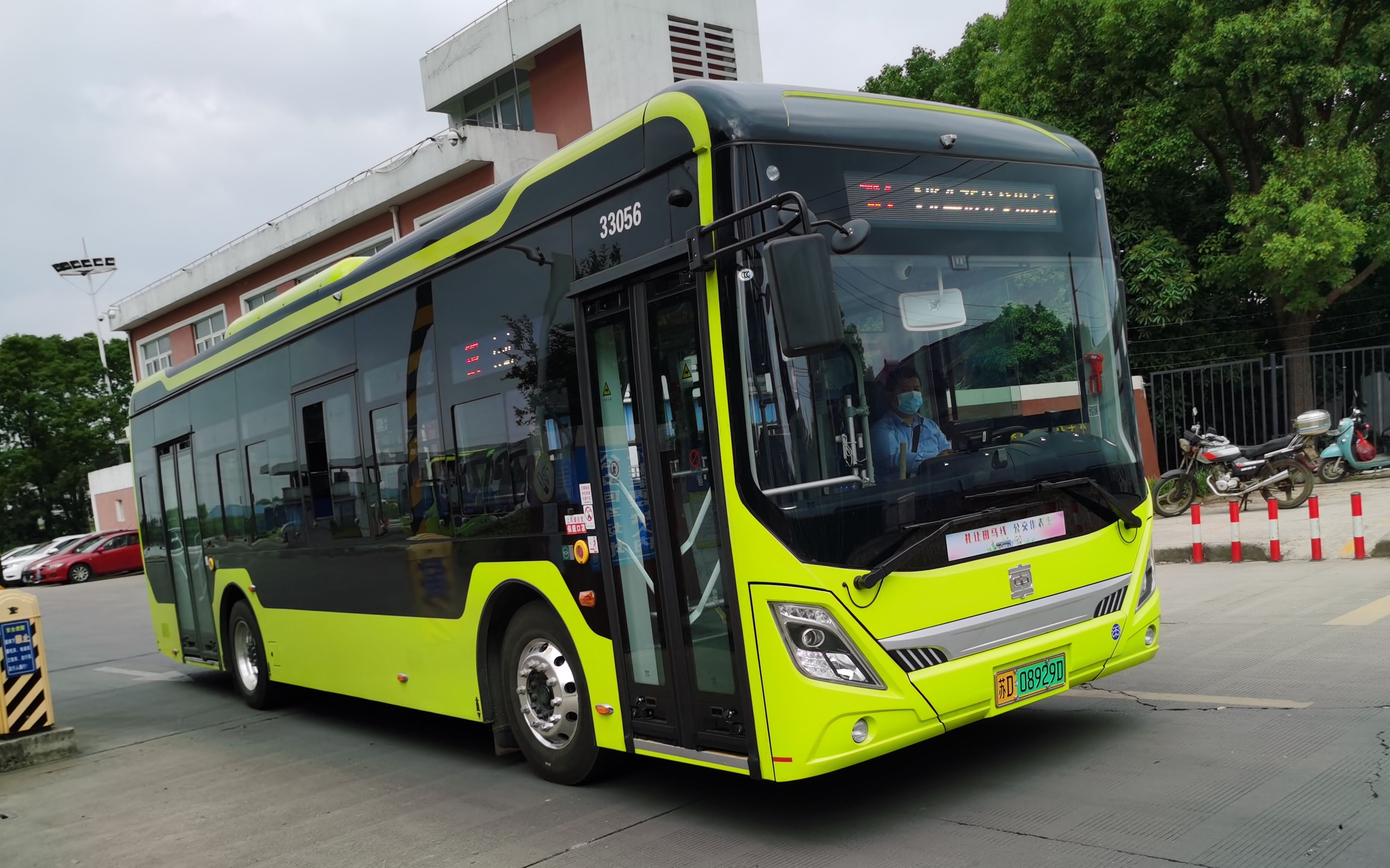 端午节作[中车电动·新巴客]『常州公交』18路:春江公交中心站→火车