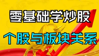 股票入门基础知识：零基础学炒股教程  6个股与板块关系