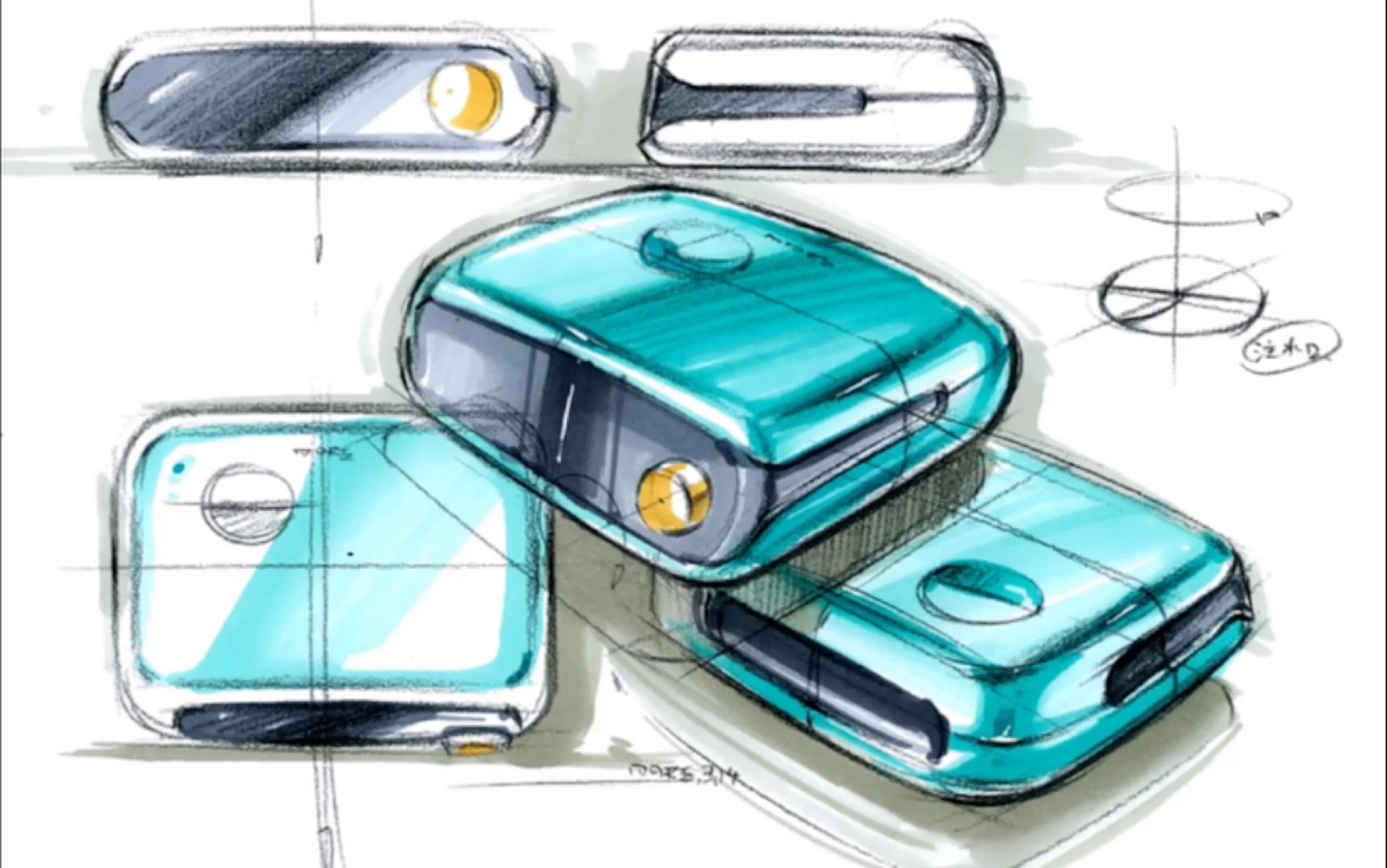 马赛mars带你画设计方案,智能家居产品马克笔上色_哔哩哔哩_bilibili