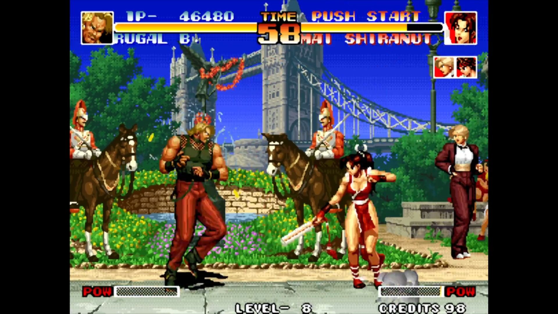 你会↓d就行了————《拳皇94》菜鸟卢卡尔打八级电脑通关