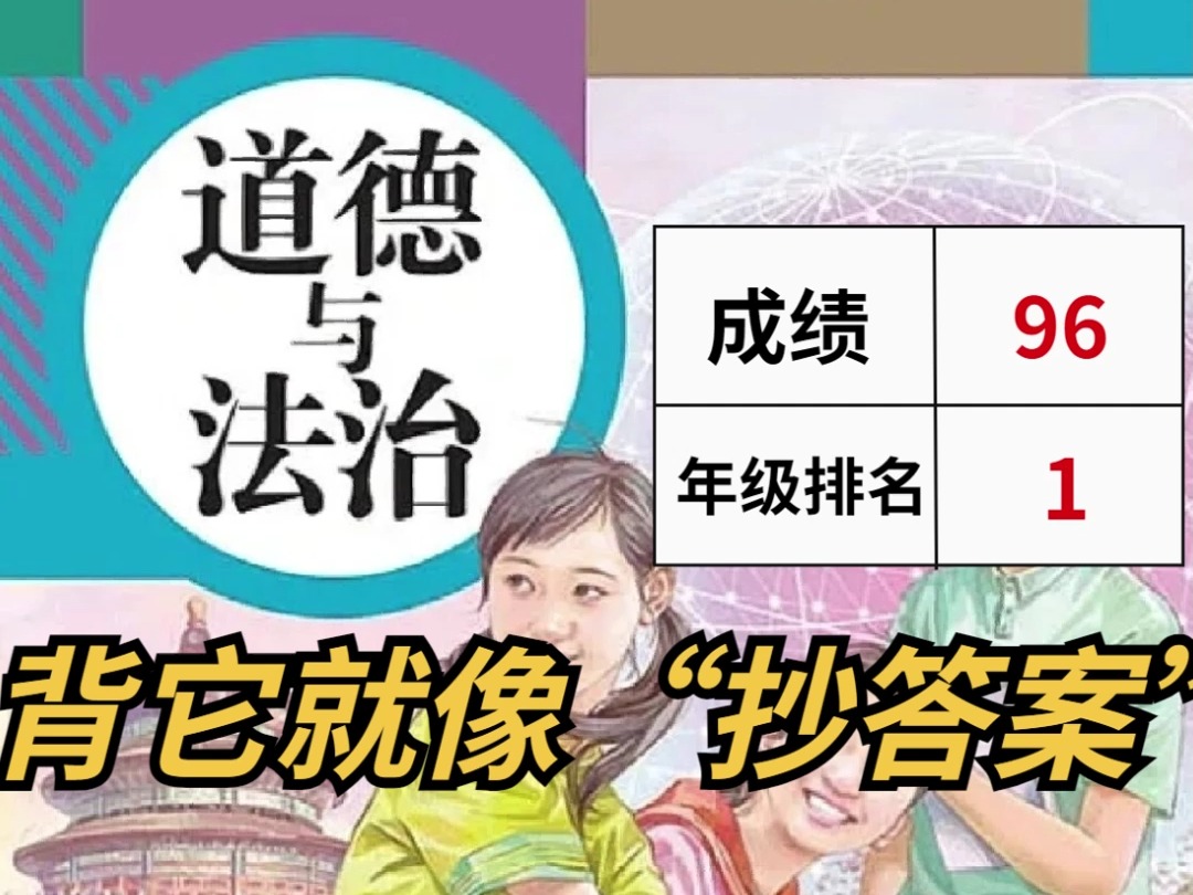 【初中道法】“最全知识点汇总”,就凭它,政治也能冲上80+!哔哩哔哩bilibili