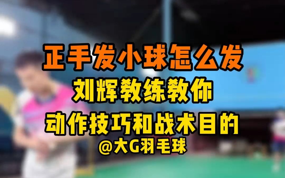 正手发小球怎么发?刘辉教练教你正手小球的动作技巧和战术目的 好处太多了有没有 别只会反手发球啦哔哩哔哩bilibili