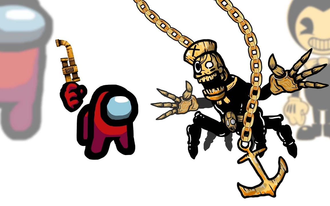 【among us】小红大战班迪与暗黑重生角色!