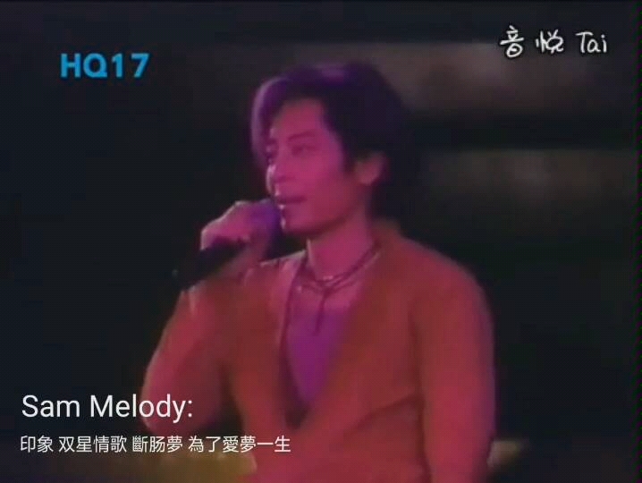 [图]王杰-Sam Melody:印象 双星情歌 斷肠夢 為了愛夢一生 2001演唱会被删减部份字幕版