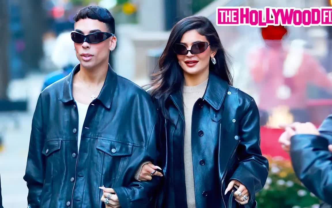 [图]Kylie Jenner&化妆师Ariel Tejada购物前在Amaranth吃午饭