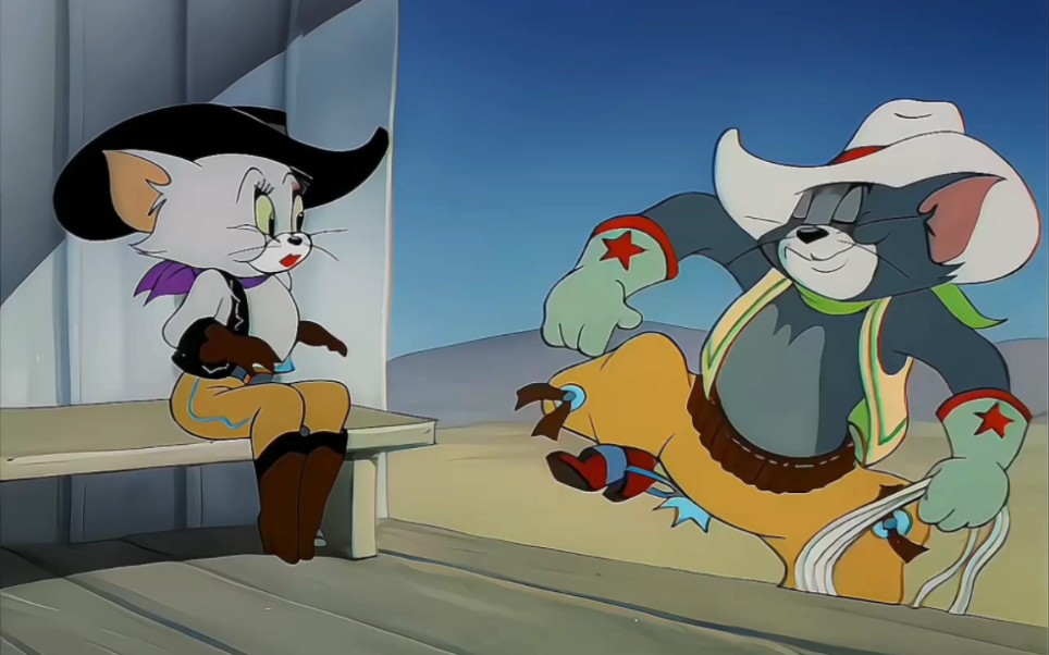 【4k修复】猫和老鼠河南方言版 四川方言版:西部牛仔_哔哩哔哩_bili