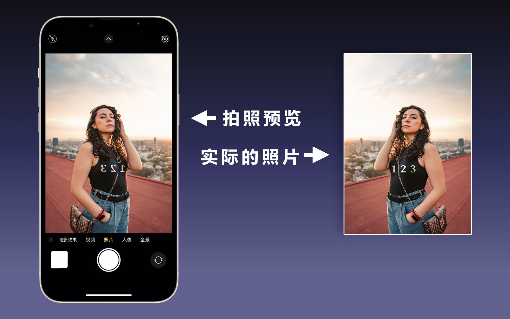 为什么苹果手机自拍时,会翻转照片?