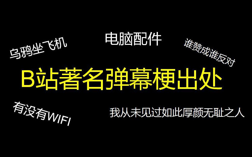 【萬惡之源】b站著名彈幕梗出處—第八彈_嗶哩嗶哩_bilibili