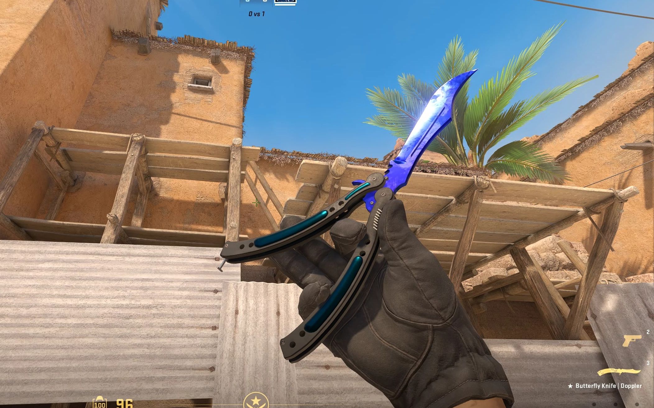 cs2 好友定制跑图 蓝宝石蝴蝶刀 模板853 磨损0.04