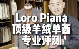 Download Video: LORO PIANA羊绒单西评测